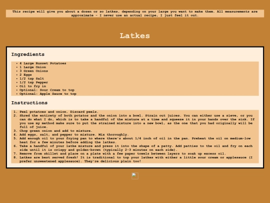 Index Destinations/Food Destinations/latkes screenshot