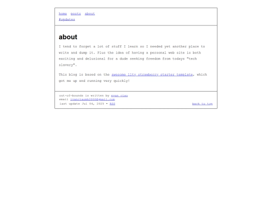 info/about screenshot