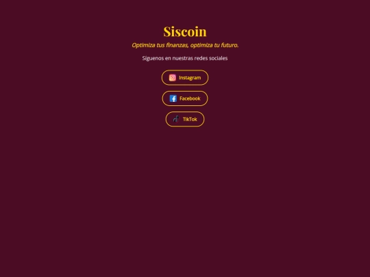 SIscoin-RedesSociales screenshot