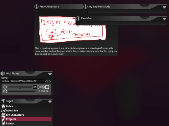 projects screenshot