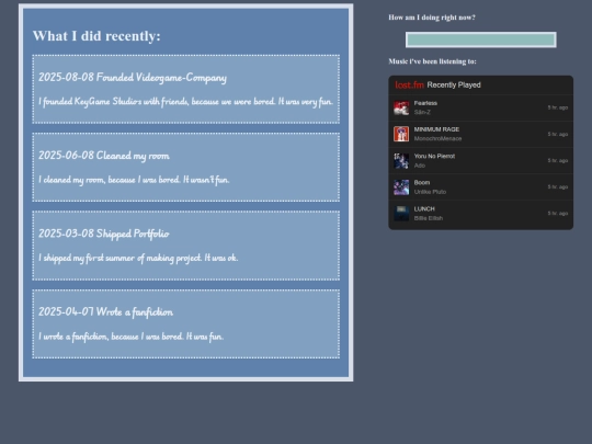 projects screenshot