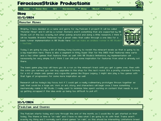 blog screenshot