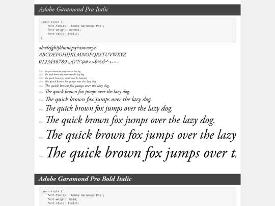 fonts/demo screenshot