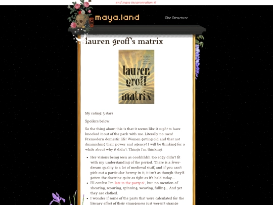 books/lauren-groff/matrix screenshot