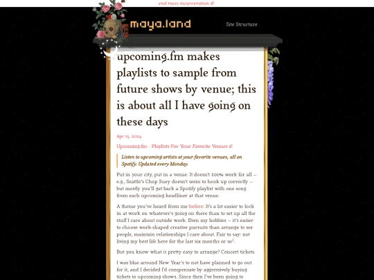 responses/2024/04/15/upcoming-playlists-venues screenshot