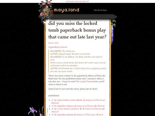 responses/2025/01/20/locked-tomb-play-tamsyn-muir screenshot