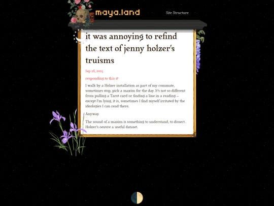 responses/2025/09/28/jenny-holzer-truisms screenshot