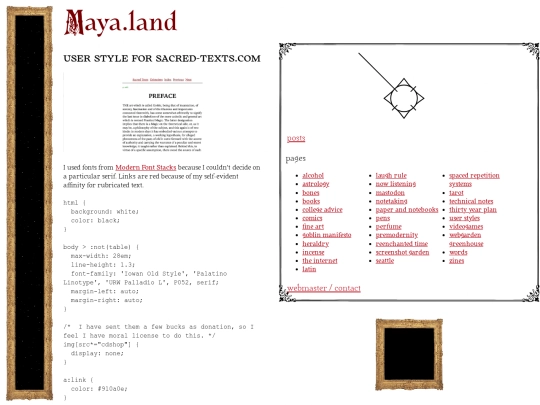 user-styles/sacred-texts screenshot