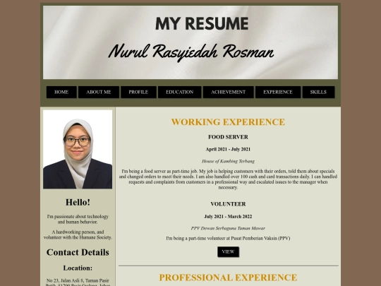 experience screenshot