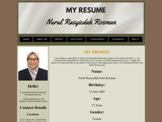 profile screenshot