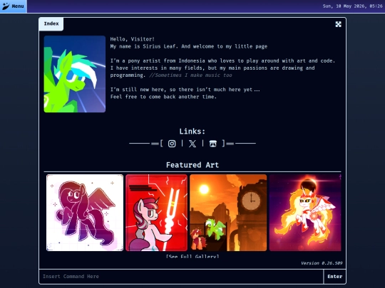 index screenshot