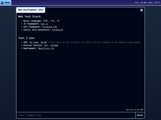 tech-stack screenshot