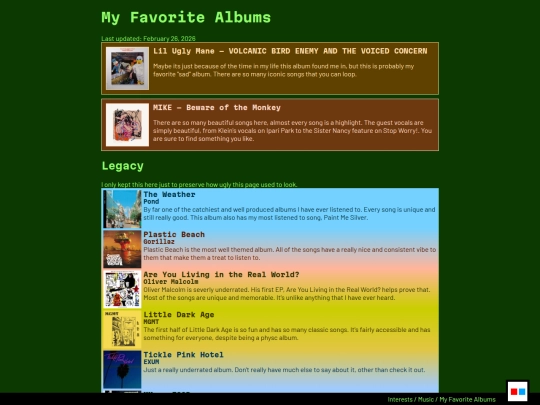 interests/music/albums/favalbums screenshot