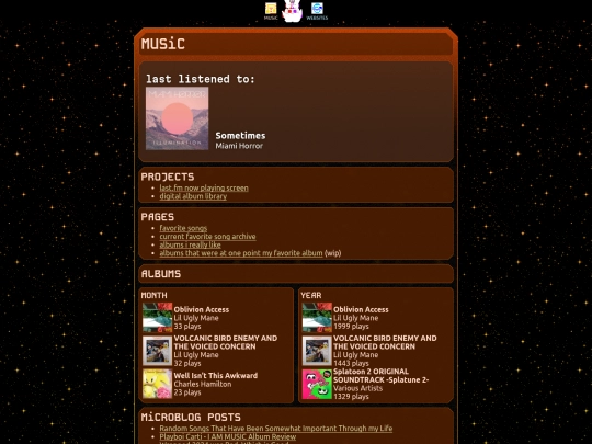 interests/music screenshot