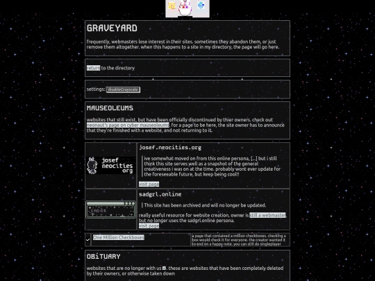 interests/websites/graveyard screenshot