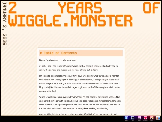 more/archive/blog/26/1/2years screenshot