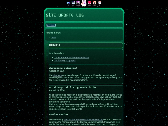 more/archive/blog/updates screenshot
