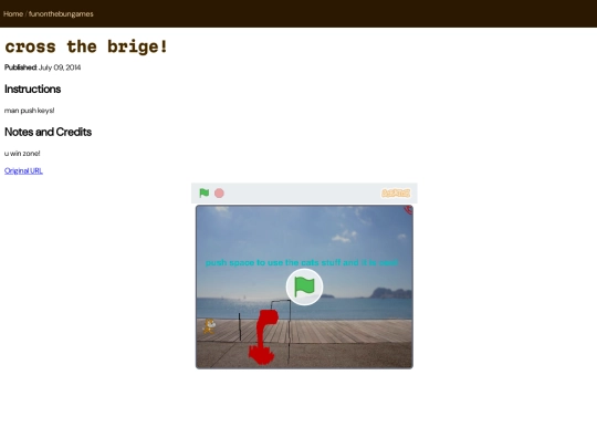 more/archive/scratch/crossthebrige screenshot