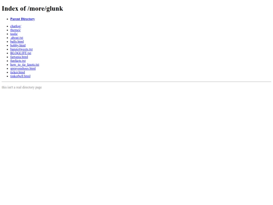 more/glunk screenshot