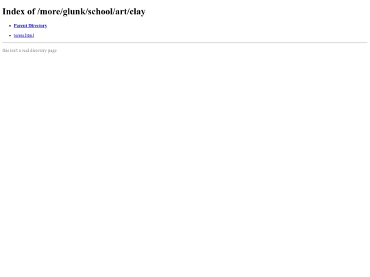 more/glunk/school/art/clay screenshot