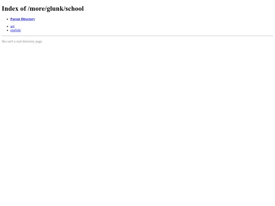 more/glunk/school screenshot