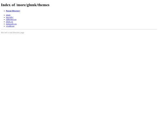 more/glunk/themes screenshot