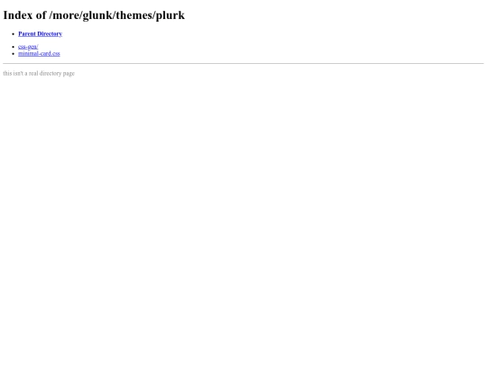 more/glunk/themes/plurk screenshot
