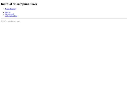 more/glunk/tools screenshot