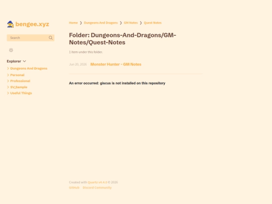Dungeons-And-Dragons/GM-Notes/Quest-Notes screenshot