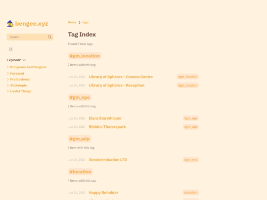 tags screenshot