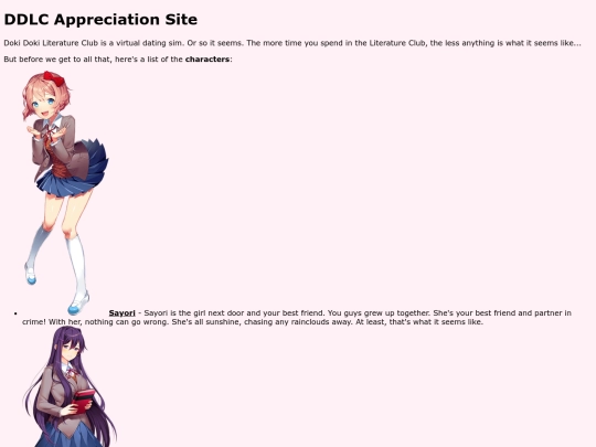 ddlc_site screenshot