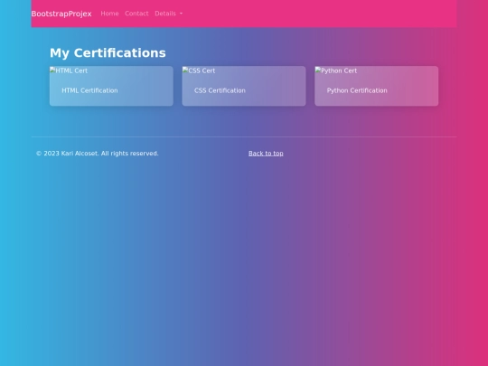 certs screenshot