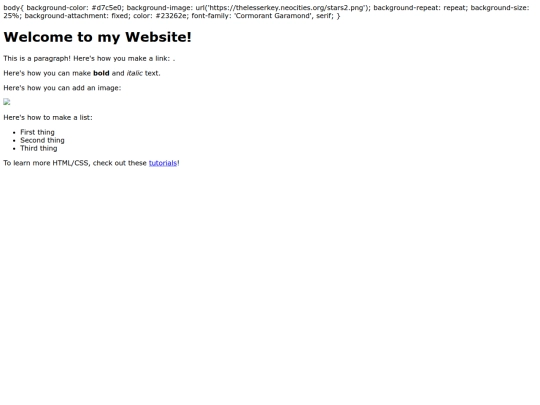index screenshot