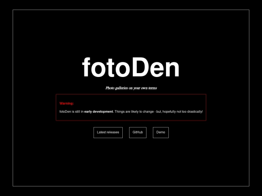 projects/fotoDen screenshot