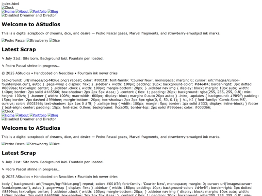 index screenshot