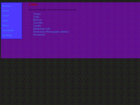 links screenshot
