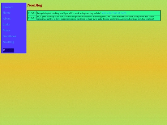 neoblog screenshot
