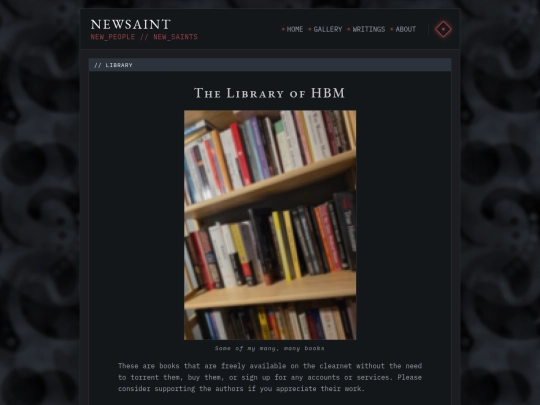 library screenshot
