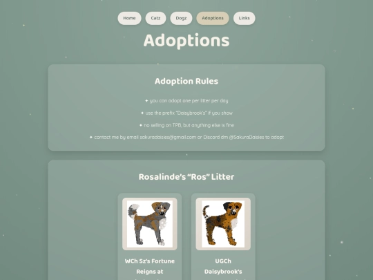 adoptions screenshot