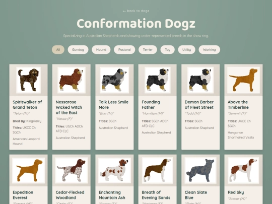 dogz-conformation screenshot