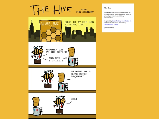 comics/thehive screenshot
