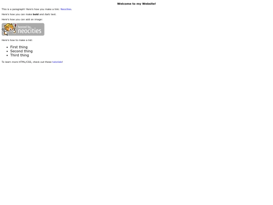 testpage screenshot