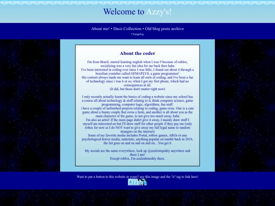 info screenshot