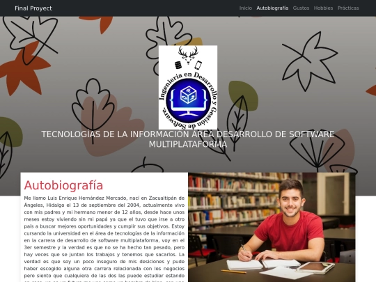 bio/autobiografia screenshot