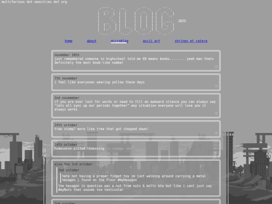 archive/blog screenshot