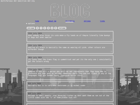 blog screenshot
