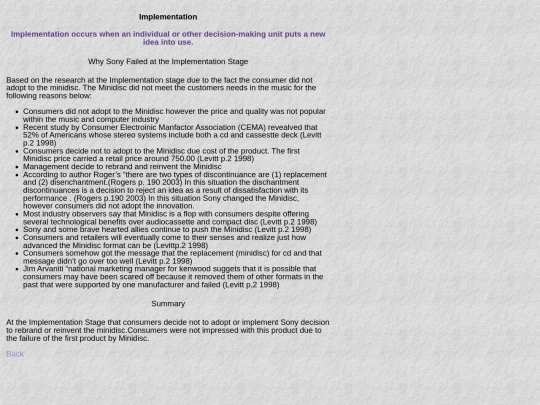 implementation screenshot