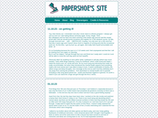 blog screenshot