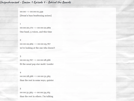 Desktop/Transcripts/Season_1/Unsynchronized - Season 1 Episode 4 - Behind the Boards screenshot