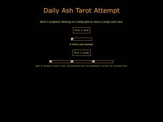 projects/dailytarot screenshot